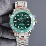 Replica Omega Seamaster Diver 300M Watch SS Green Dial 41MM